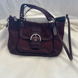 Coach Burgundy Handbag